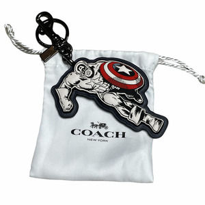 Coach Marvel Captain America Key Charm Bag Keyring